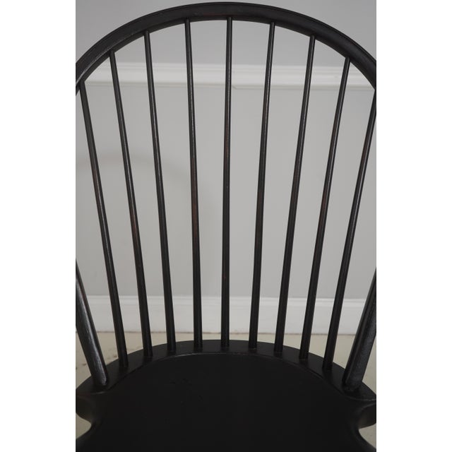 Pair of Dr Dimes Black Bow Back Windsor Side Chairs For Sale In Philadelphia - Image 6 of 18