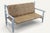 Wood Vintage Bench in Braided Rope and Painted Wood, 1950s For Sale - Image 7 of 18