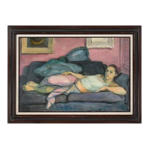 "Anna" - Portrait of a Reclining Woman by Nealon Mundt