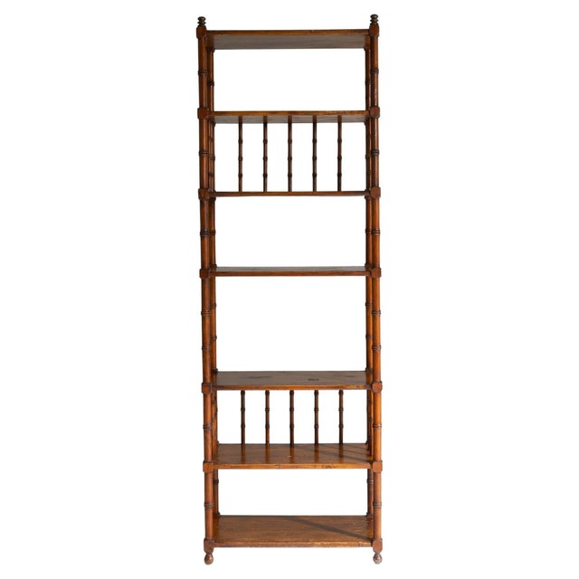 20th Century French Faux Bamboo Étagère For Sale - Image 15 of 18