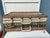 Vintage Wicker and Vinyl Rattan Picnic Basket Red Green and White Picnic Basket Suitcase For Sale In West Palm - Image 6 of 12