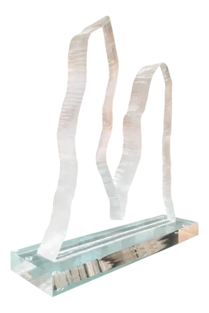Late 20th Century Vaham Lucite Signed Sculpture