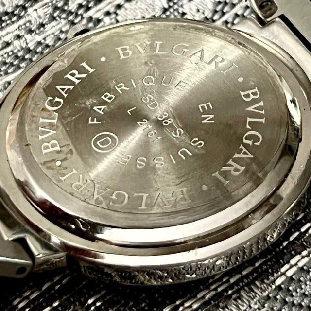 Bvlgari Estate Sapphire Crystal Quartz Watch Stainless Steel 38 mm B12 This elegant Authentic Bvlgari Watch is made of...