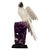This exquisite 13-inch high carved rock crystal parrot, meticulously handcrafted in Argentina, presents a stunning...