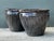 Vintage Glazed Ceramic Planters - Pair For Sale - Image 4 of 12
