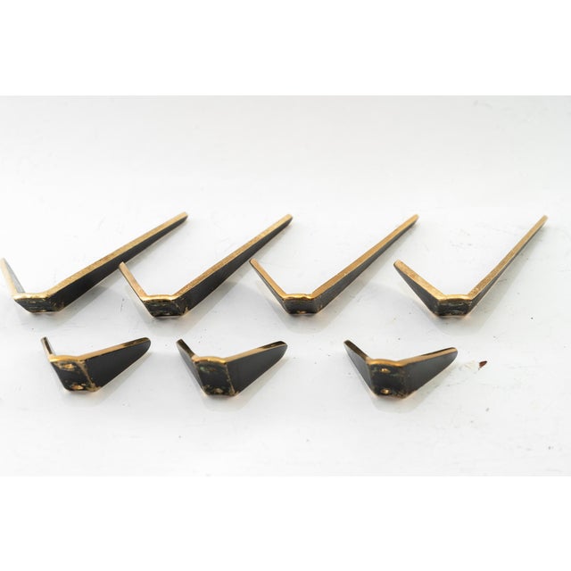 Mid-Century Modern Hooks by Herta Baller, Vienna, Austria, 1950s, Set of 7 For Sale - Image 3 of 8