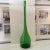 Green Antique Early 20th Century Translucent Green Long - Neck Hand - Blown Bottle For Sale - Image 8 of 10