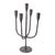 Metal Asher Sculpted Cast Aluminum Five Arm Candle Holder- Ebony For Sale - Image 7 of 11