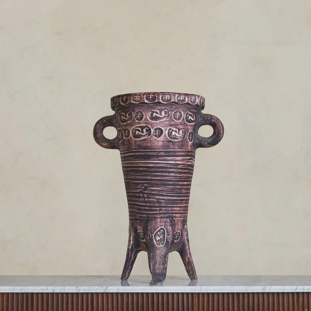 Ceramic Large French Ceramic Vessel by Accolay No. 02, 1960s For Sale - Image 7 of 11