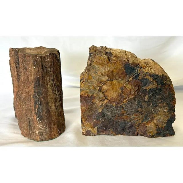 Vintage Wood Mismatched Bookends- A Pair For Sale - Image 9 of 12