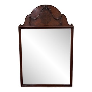 19th Century Flame Mahogany Victorian Mirror For Sale