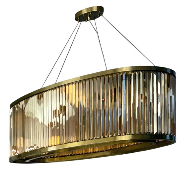 Collection Labirinto Chandelier in Metal and Crystal by Jago For Sale