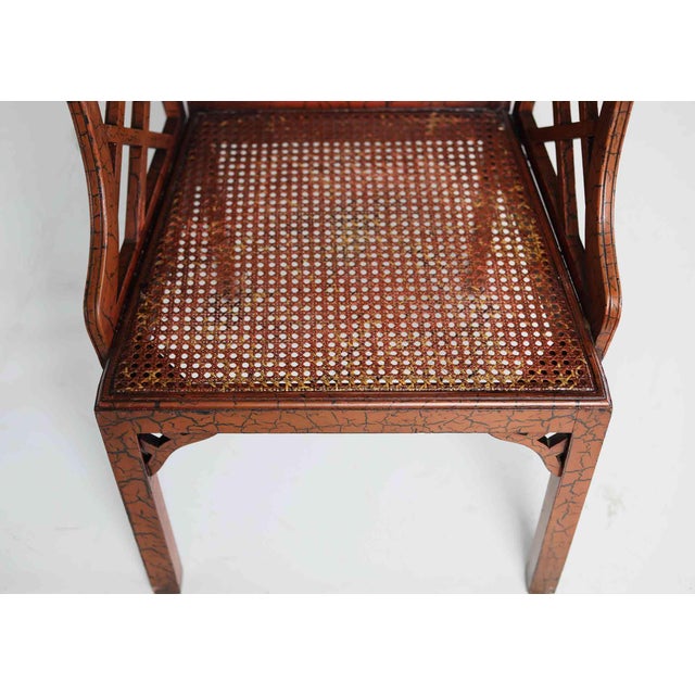 Antique China Trade Chippendale Armchair For Sale - Image 4 of 7
