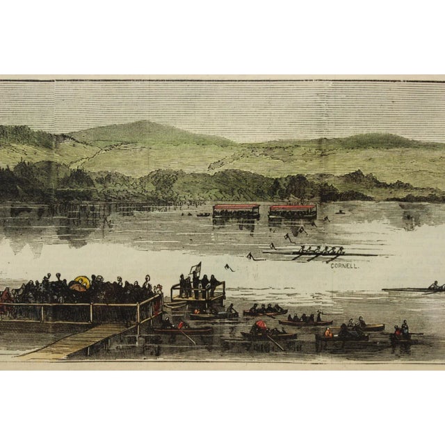 "The Intercollegiate Regatta, Victorious Cornell vs Harvard" For Sale In New York - Image 6 of 10