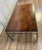 Baker Furniture Company Coffee Table ~ Baker Milling Road Industrial Brown Cocktail Coffee Table Italy For Sale - Image 4 of 8