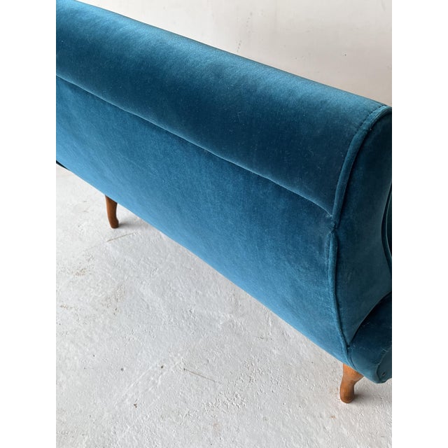 Forest Green Mid-Century Scandinavian Double Sofa, Norway, 1950s For Sale - Image 8 of 11