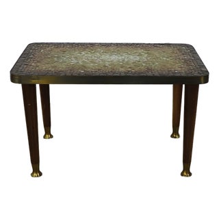 Mid 20th Century Mosaic Side Table by Genaro Alvarez For Sale