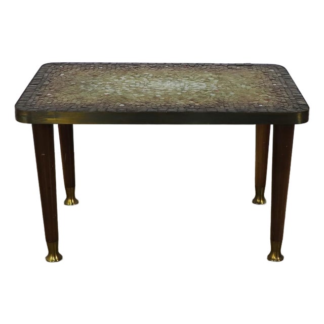Mid 20th Century Mosaic Side Table by Genaro Alvarez For Sale