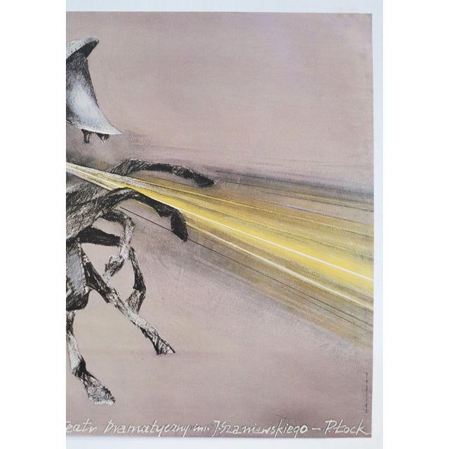 Contemporary 1980s Original Polish Theater Poster, Sen Srebrny Salomei (Salomea's Silver Dream) For Sale - Image 3 of 3