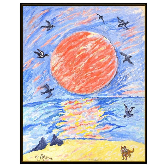 Message us to inquire about custom framing options! (Included for free with every purchase) The artwork here, "Sunset on...