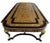 Gold Vintage Ebonised Cut Brass Boulle Dining Conference Table For Sale - Image 8 of 18