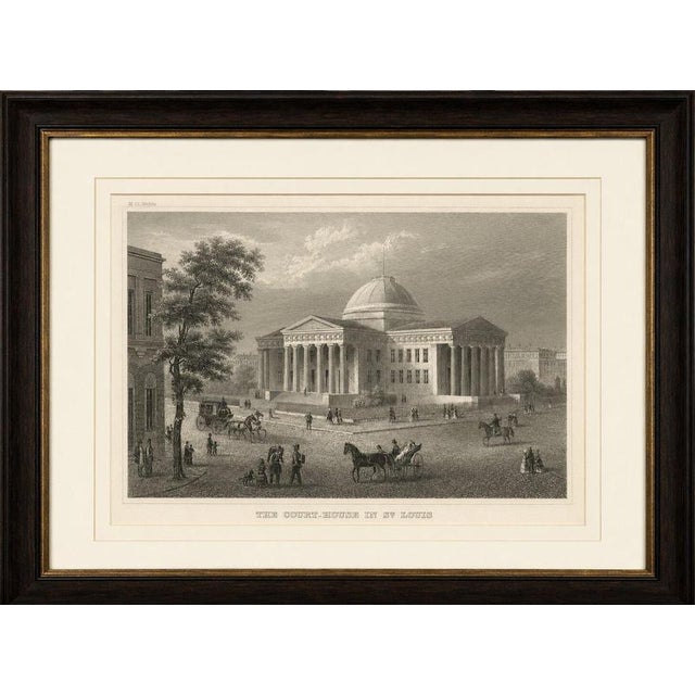 Joseph Meyer and Hermann Meyer, View of the Courthouse in St. Louis Missouri, 1850, Steel Engraving For Sale - Image 3 of 9