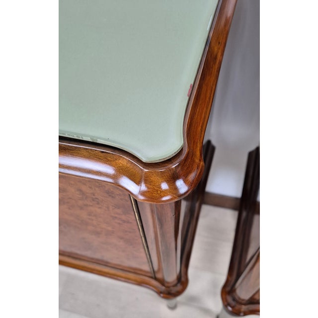 Art Deco Bedside Tables, Marche Region, 1940s, Set of 2 For Sale - Image 14 of 18