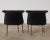 Pair of Fendi Casa Black Velvet Chrome Tulip Chairs For Sale - Image 12 of 12