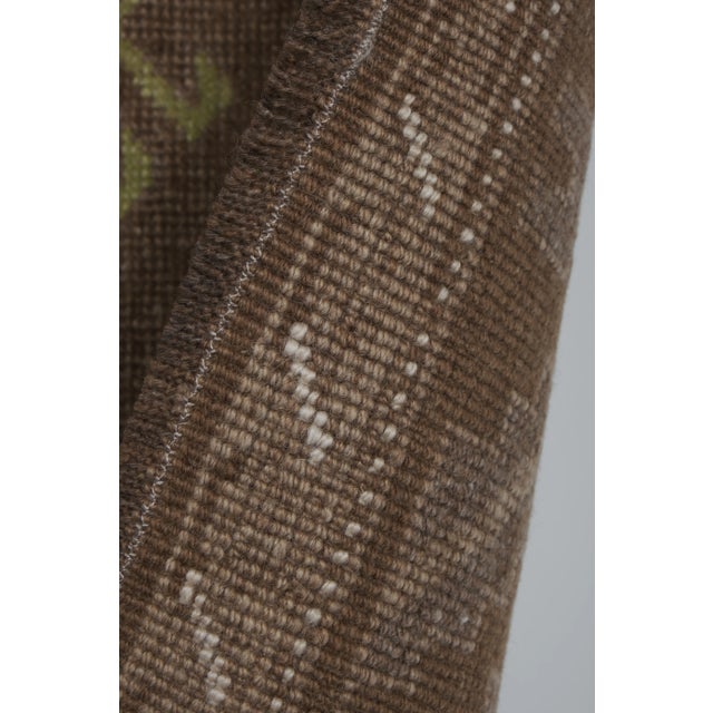 Vintage Brown Turkish Kars Rug 5'10'' X 10' For Sale - Image 11 of 13