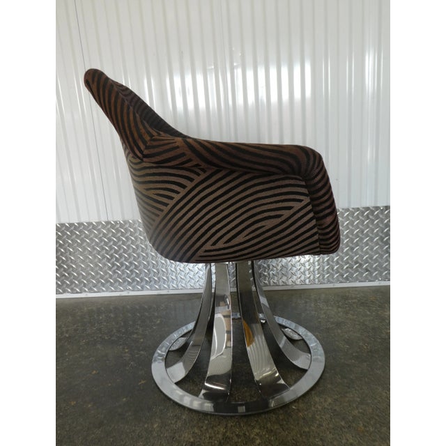 1970s 1970's Mod Woodard Style Tulip Office Chair For Sale - Image 5 of 9