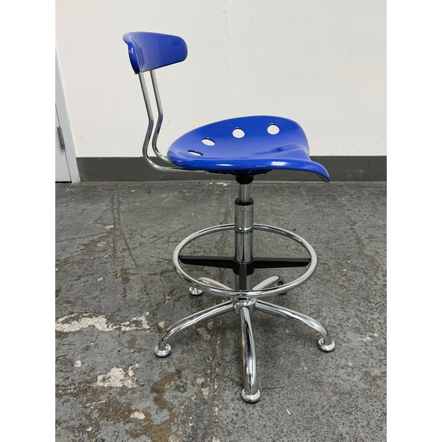 Flash Furniture Tractor Seat Adjustable Drafting Stool For Sale In San Francisco - Image 6 of 12