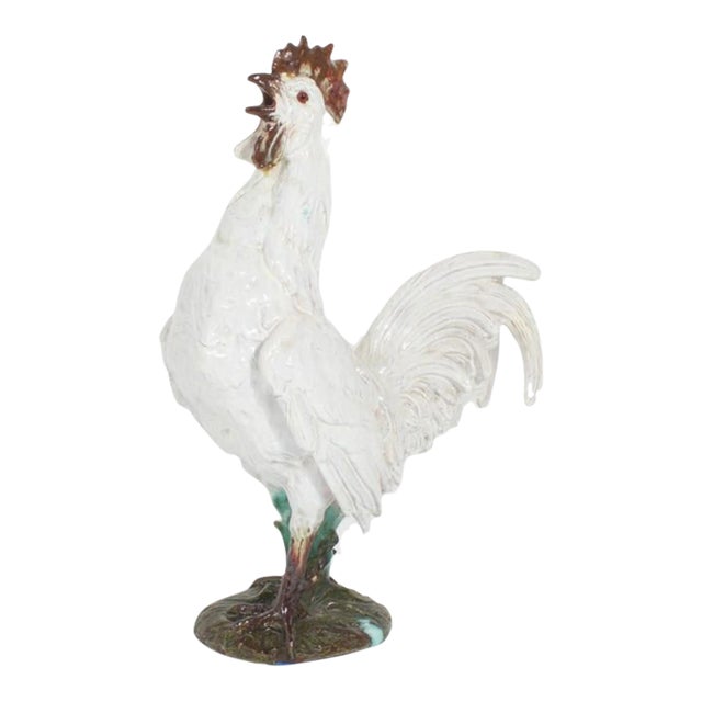 Glazed Terra Cotta Rooster For Sale