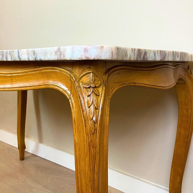 Brown Louis XV Coffee Table, Spain, 1940s For Sale - Image 8 of 10