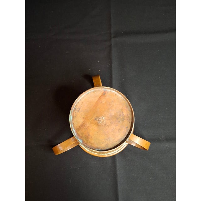 Rare Antique Russian Imperial Copper Mini Travel Netilat Yadayim 4" Wash Cup Moscow Mark For Sale - Image 9 of 18