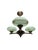 Art Deco Style Bakelite Chandelier, Poland, 1950s For Sale - Image 11 of 15
