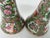 Pair of Antique Chinese Rose Medallion Porcelain Candlesticks For Sale - Image 10 of 12