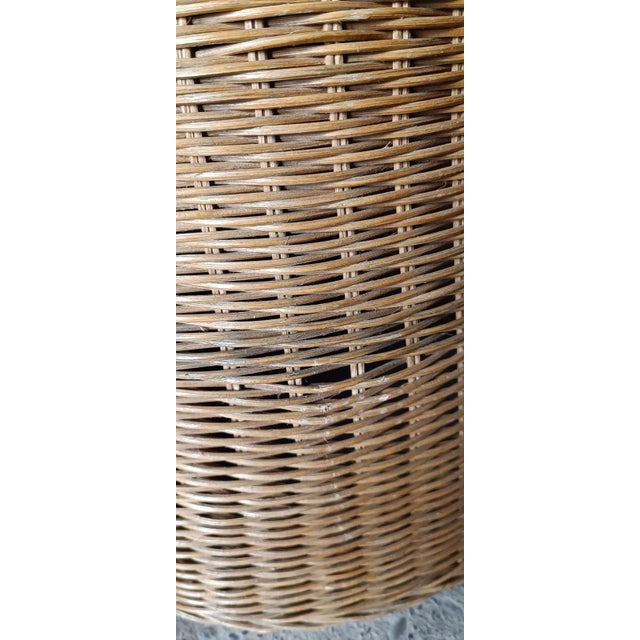 Vintage Canne Floor Lamps, 1960s, Set of 2 For Sale - Image 10 of 11