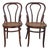 Italian Bentwood Bistro Chairs from Sautto and Liberale, 1940s, Set of 2 For Sale