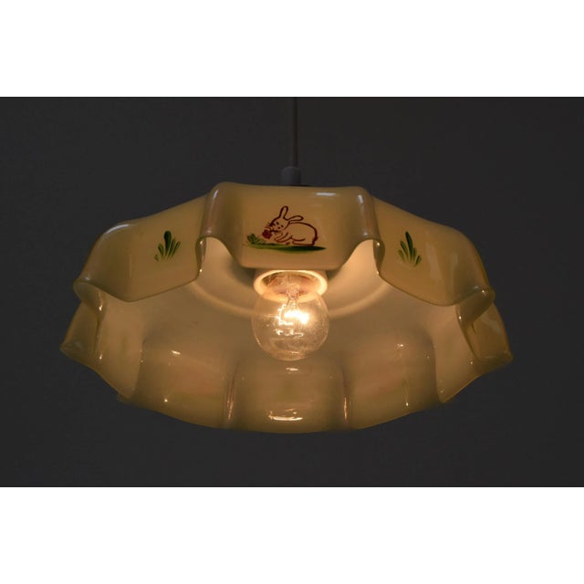 Mid-Century Glass Pendant, 1950s For Sale - Image 3 of 13