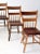 Wood Antique Primitive Plank Seat Chairs Set of 6 For Sale - Image 7 of 17