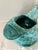 Studio Art Pottery Pitcher Turquoise Crystalline Glaze Signed HKS c.1960s For Sale In San Francisco - Image 6 of 12