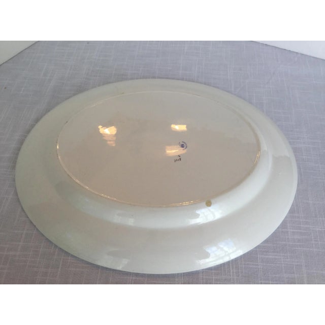 Blue & White Oval Imperial Porcelain Platter For Sale - Image 4 of 13