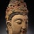 This is a magnificent and monumental antique Chinese carved Camphor Wood Head of Guanyin (Buddha). Standing at an...