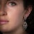 1990s Colored Sapphires and Pavé Set Diamond Dangle Earrings, Pair For Sale - Image 4 of 5