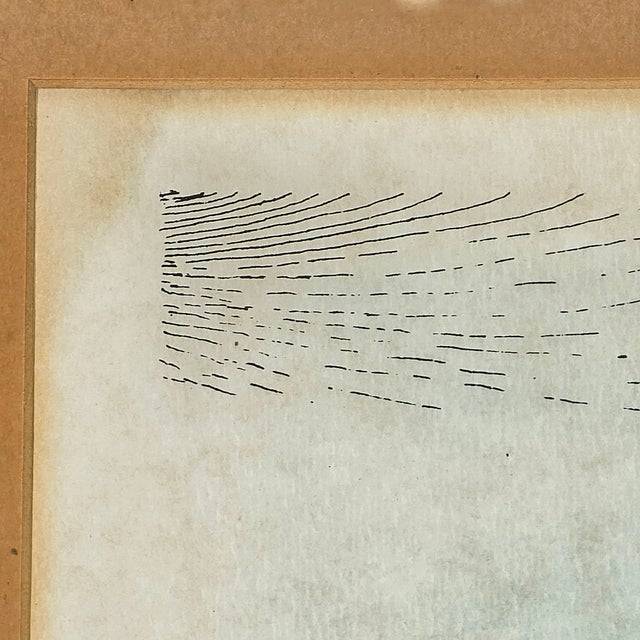 Wood Italian Black and White Portrait Print, Framed and Signed Cortina, 1990s For Sale - Image 7 of 8