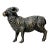 Antique 1800's Austrian Miniature Bronze Ram Statue Figure Sculpture Realistic For Sale