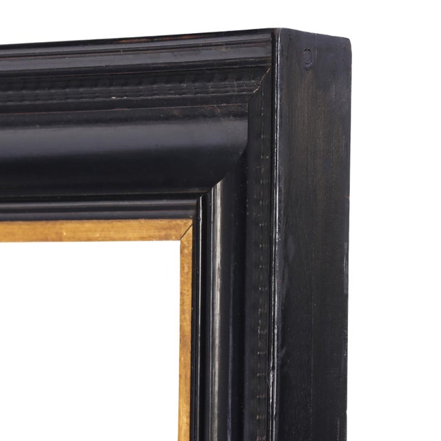 Italian Ebonized and Giltwood Picture or Mirror Frame, C. 1940. For Sale In Philadelphia - Image 6 of 7