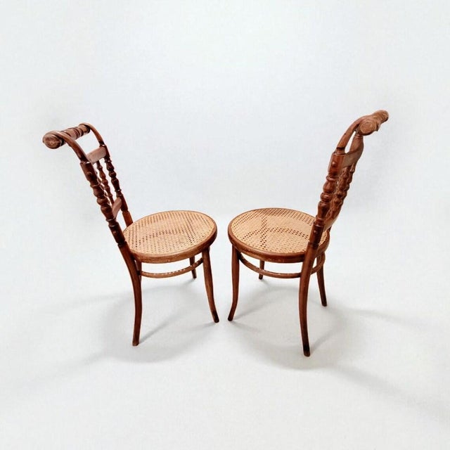 Late 19th Century Antique Thonet Café Chairs – Set of 2 Austrian Chairs. Add refined European character to your space with...