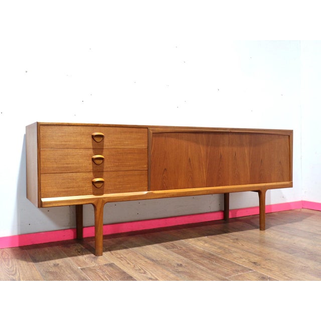 1960s Mid Century Modern Vintage Teak Credenza Sideboard by McIntosh For Sale - Image 14 of 15