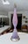 Mid-Century Modern Large Raspberry Lavender Opaline Murano Glass Ribbed Table Lamp by Barovier For Sale - Image 3 of 16